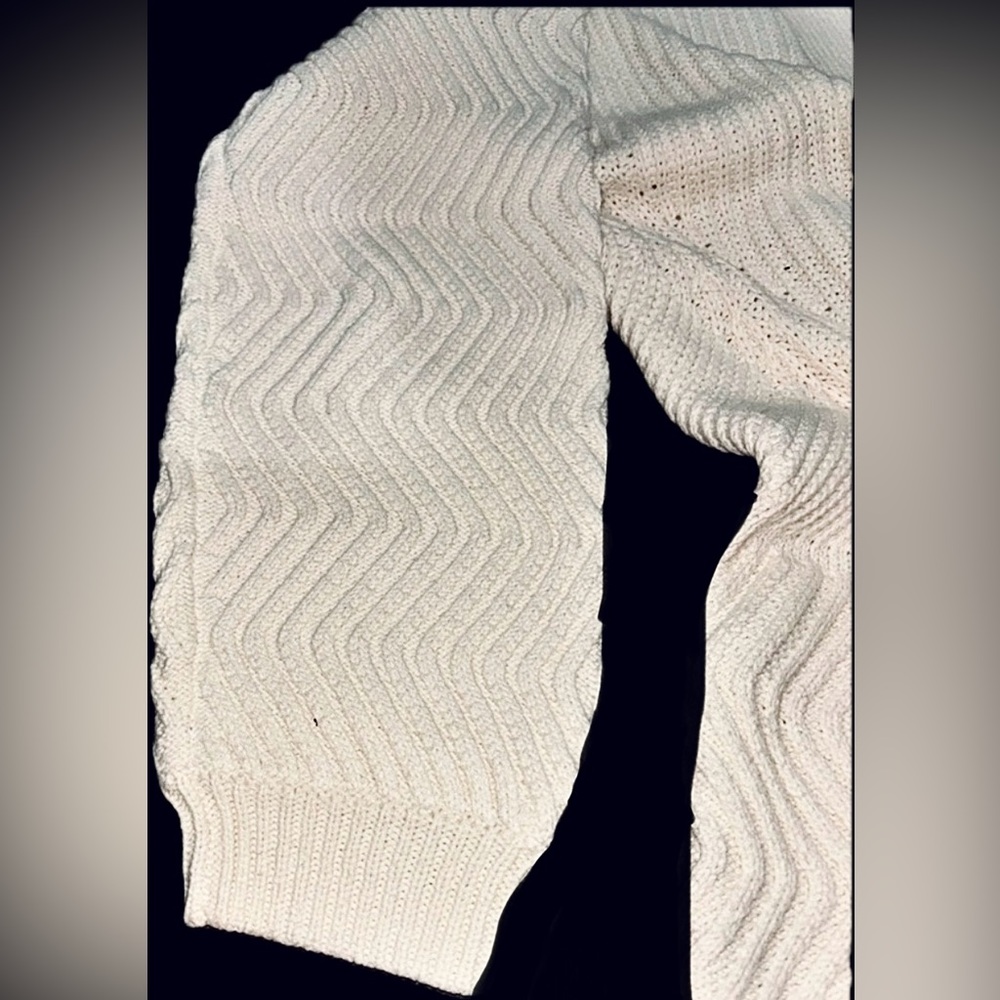 Old Navy Chunky Thick Knit Beige Open Front Coatigan/ Sweater/ Cardigan! (MED) - Picture 9 of 12